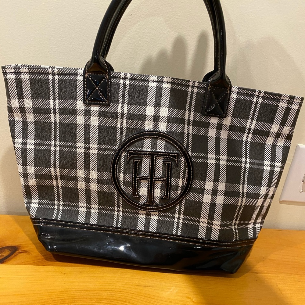 Tommy Hilfiger Tote Nylon Black Shoulder Bag